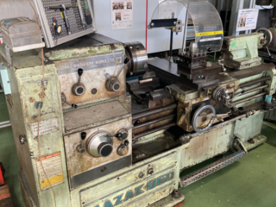 山崎鉄工製　汎用旋盤：MAZAK-860　修理