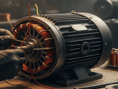 コイル巻替から代替部品製作まで安心してお任せください！